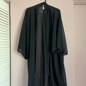 long chiffon kimono cover up